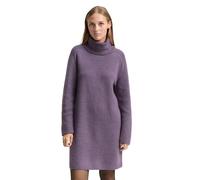 TOM TAILOR Denim Damen 1049064 Mini-Kleid mit Rollkragen, 39153-Dark Lavender Melange, XS