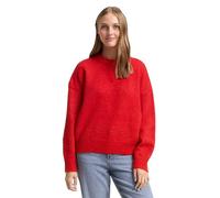 TOM TAILOR Denim Damen 1049069 Oversize Strickpullover, 12880-Brilliant Red, XL