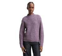 Tom Tailor Denim - Relaxed Fit Strickpullover mit Stehkragen dark lavender melange - Gr. - M
