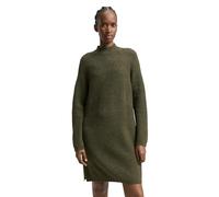 Strickkleid TOM TAILOR DENIM, Damen, Gr. XL, N-Gr, grape leaf grün melange, Rippstrick, Obermaterial: 62% Polyacryl, 25% Polyester, 10% Baumwolle, 3% sonstige Fasern, meliert, regular fit knielang, ge
