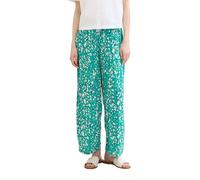 TOM TAILOR Denim Damen Basic Culotte Hose, Abstract Green dot Print, XL