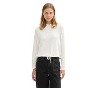 TOM TAILOR Denim Damen Basic Hoodie mit Kapuze,10396 - Marble Beige Melange, XL