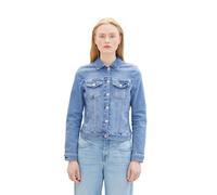 Jeansjacke TOM TAILOR DENIM Gr. XXL, blau (light stone blue denim) Damen Jacken Jeansjacken im klassischen Look und mit Stretch (73218668-XXL)