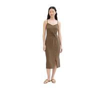 TOM TAILOR Denim Damen Basic Midi-Kleid mit Allover Muster