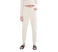 TOM TAILOR Denim Damen Basic Mom Fit Jeans, unbleached natural bull denim, 28