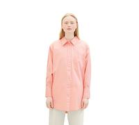 TOM TAILOR Denim Damen Basic Poplin Hemdbluse, crystal pink, XL