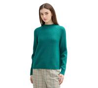 TOM TAILOR DENIM - Strickpullover mit Stehkragen jade green melange L
