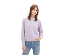 TOM TAILOR Denim Damen Basic Strickpullover mit Struktur , soft lavender, XL