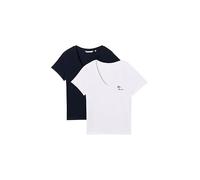 TOM TAILOR Denim Damen 1044819 Basic T-Shirt im Doppelpack, 10668-Sky Captain Blue, Small