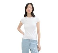 TOM TAILOR Denim Damen Basic T-Shirt mit Raglanärmeln