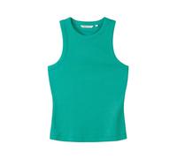 TOM TAILOR Denim Damen Basic Tanktop mit RIPP, Bright Green, XL
