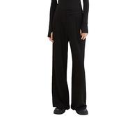 TOM TAILOR Denim Damen Basic Wide Leg Hose , deep black, S
