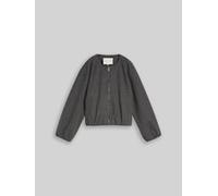 TOM TAILOR DENIM Damen Blouson Jacke in Melange-Optik, grau, Meliert, Gr. XS