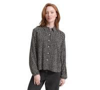 Denim Tom Tailor - Hemdbluse mit Muster black white dotted print - Gr. - L