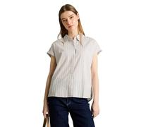 Denim Tom Tailor - Bluse mit Streifenmuster beige white stripe - Gr. - L
