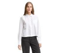 Denim Tom Tailor - Boxy Fit Hemdbluse mit Brusttasche white - Gr. - L