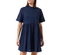 TOM TAILOR Denim Damen Blusenkleid 1032819, 30605 - Navy Logo Print, L