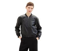 Tom Tailor Denim Damen Bomber Lederjacke, 14482 - Deep Black, XXL