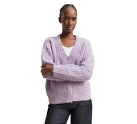 Denim Tom Tailor - Relaxed Fit Cardigan mit Wollanteil lilac multicolor melange - Gr. - L