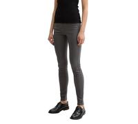 TOM TAILOR Denim Damen Coated NELA Extra Skinny Jeans in Leder-Optik, 10899 - Tarmac Grey, 30/32