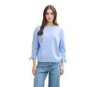 TOM TAILOR Denim Damen Cosy Sweatshirt mit Raffärmeln