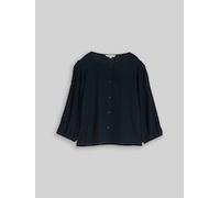 Denim Tom Tailor - Crinkle Bluse mit Knopfleiste sky captain blue - Gr. - S