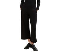 Tom Tailor Denim Damen Basic Culotte Hose, 14482 - Deep Black, XXL