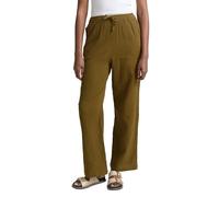 TOM TAILOR DENIM - Musselin Straight Hose Golden Olive Green M