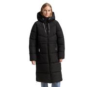 Denim Tom Tailor - Puffer-Mantel mit Kapuze deep black - Gr. - XS
