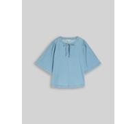 Denim Tom Tailor - Jeansbluse mit Schleifen-Detail clean light stone blue denim - Gr. - XS