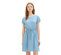 TOM TAILOR Denim Damen Jeanskleid mit Gürtel 1036910, 10151 - Light Stone Bright Blue Denim, M