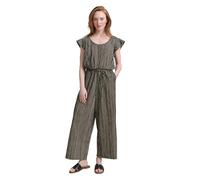 TOM TAILOR DENIM - Culotte Jumpsuit black beige stripe S