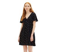 Denim Tom Tailor - Kleid mit Blumenmuster small black flower print - Gr. - XS