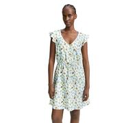 TOM TAILOR DENIM - Mini-Kleid mit Muster white green blue flower print XS