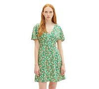 TOM TAILOR Denim Damen 1036825 Sommerkleid mit Blumen, 31953-Green Flower Print, L