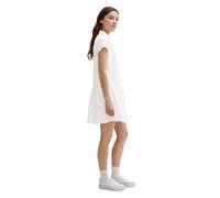 Denim Tom Tailor - Mini-Blusenkleid mit Stickereien white - Gr. - L