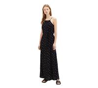 TOM TAILOR DENIM - Maxikleid mit Gürtel small black flower print XL