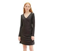 TOM TAILOR Denim Damen Kleid mit Volant & Muster