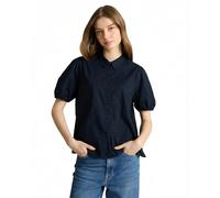 TOM TAILOR Denim Damen Kurzarm-Baumwollhemd