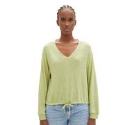 TOM TAILOR Denim Damen Langarmshirt mit Kordeldetail