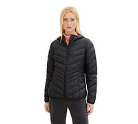 TOM TAILOR Denim Damen Lightweight Steppjacke mit Kapuze 14482 - Deep Black XL