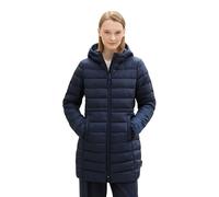 TOM TAILOR Denim Damen Lightweight Steppmantel mit Kapuze,10668 - Sky Captain Blue, XS