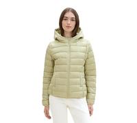 TOM TAILOR Denim Damen Lightweight Steppmantel mit Kapuze,32246 - Garden Peat, S