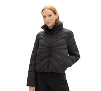 TOM TAILOR Denim Damen Lightwight Steppjacke mit Stehkragen, 14482 - Deep Black, L