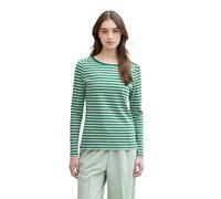 Tom Tailor Denim Damen Longsleeve mit Streifenmuster