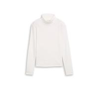 Tom Tailor Denim Slim Fit Turtleneck mit Viskose-Anteil in Offwhite, Größe L