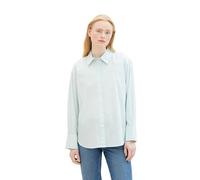 Tom Tailor Denim - Gestreiftes Loose Fit Hemd mint white stripe - Gr. - XS