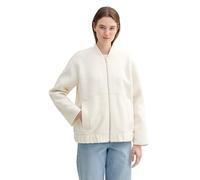Denim Tom Tailor - Lockere Bouclé Bomberjacke light creme beige boucle - Gr. - L