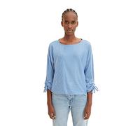 Tom Tailor Structured Stripe T-shirt M Small Mid Blue White Stripe