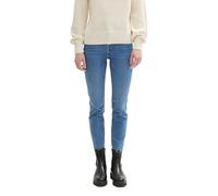 TOM TAILOR Denim Damen Lotte Slim Straight Fit Jeans,10123 - Destroyed Mid Stone Blue Denim, 26